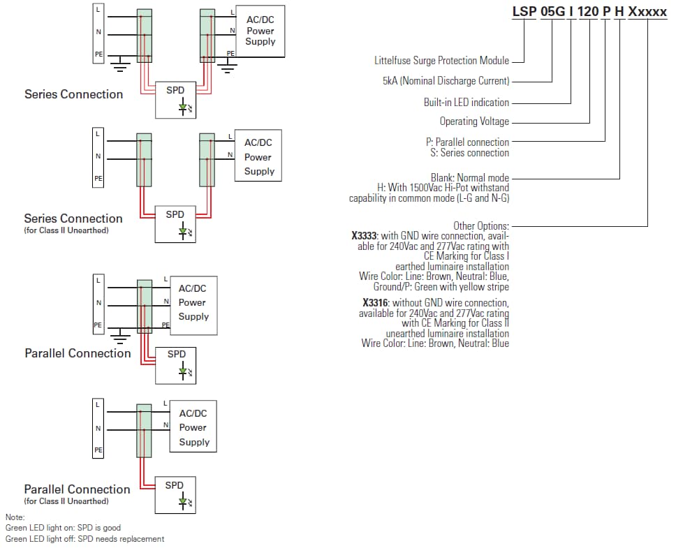 Schematic - Littelfuse LSP05GI LED Lighting Surge Protection Module Schematic - Littelfuse LSP05GI LED Lighting Surge Protection Module